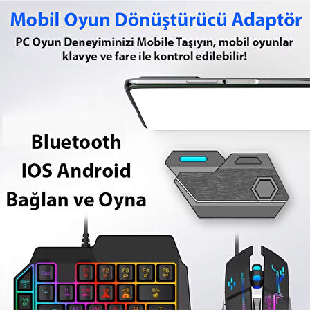 ALLY Mix Elite Plus - PUBG denetleyicisi için Gamepad mobil oyun klavye Mouse dönüştürücü Bluetooth IOS Android oyun adaptörü