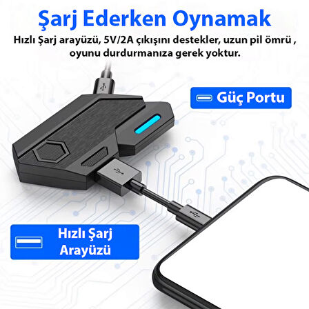 ALLY Mix Elite Plus - PUBG denetleyicisi için Gamepad mobil oyun klavye Mouse dönüştürücü Bluetooth IOS Android oyun adaptörü