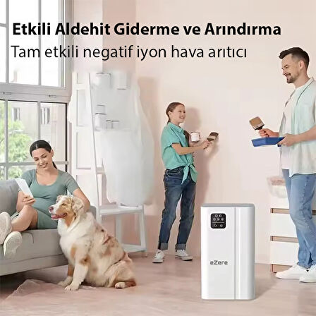 EZERE FullClean Pro Have Temizleme Cihazı 350 CADR, LED ekran, iyon ve sessiz çalışma ile toz, duman, poleni %99.9 filtreler. Temiz hava