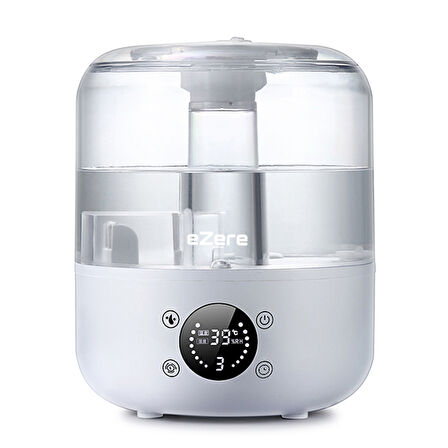 Ezere TH-413 Akıllı Dijital Hava Nemlendirici | 3L Kapasite, Dokunmatik Panel, Uzaktan Kumanda, Sessiz Çalışma