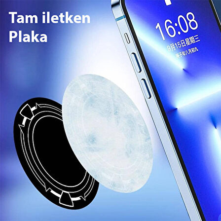Memo Manyetik Metal Halka - Memo Telefon Soğutucu Uyumlu CX07-CX08 ve Manyetik Tüm modeller