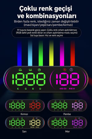 Ally HUD G26  GPS Head Up Display HUD, Dijital Hız Göstergesi