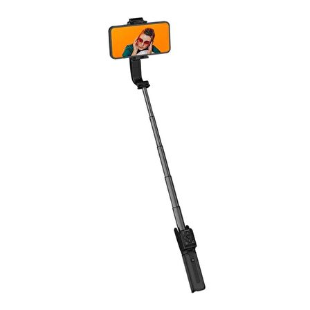 Hohem iSteady Q Siyah Cep Telefonları için Uzatılabilir Çubuklu Stabilizer Gimbal