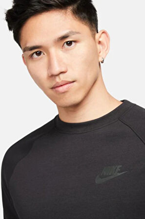 Nike Sportswear Tech Fleece Siyah Erkek Spor Sweatshrit