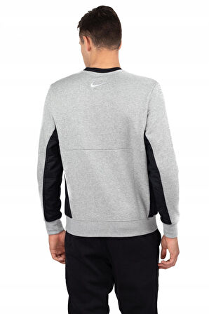 Nike Air Crew Fleece Erkek Gri-siyah Sweatshirt