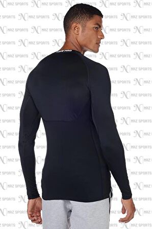 Nike Pro Dri-Fit Sıkı Kesim Erkek Siyah Antrenman Uzun Kollu Tişörtü