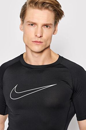 Nike Pro Dri-Fit Sıkı Kesim Erkek Siyah Spor Tişört