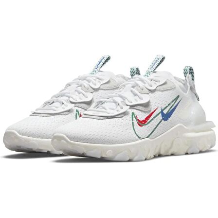 Nike React Vision ''Multi-Swoosh'' Erkek Spor Ayakkabı Sneaker DM9095-100 DAR KALIP