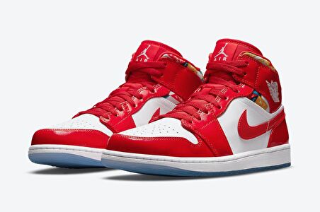 Nike Jordan 1 Mıd Se Erkek basketbol ayakkabısı -kırmızı -DC7294600