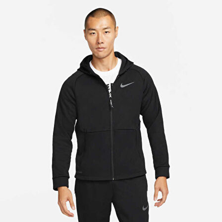 Nike M NP TF THRMA SPHR JKT HD FZ SİYAH Erkek Sweatshirt