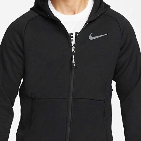 Nike M NP TF THRMA SPHR JKT HD FZ SİYAH Erkek Sweatshirt