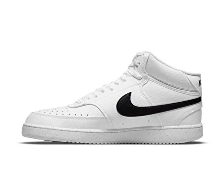 Nike Ayakkabı Günlük Court Vision Mid Erkek Spor Ayakkabı BEYAZ