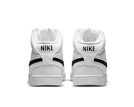 Nike Ayakkabı Günlük Court Vision Mid Erkek Spor Ayakkabı BEYAZ