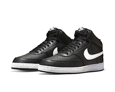 Nike Ayakkabı Günlük Court Vision Mid Erkek Spor Ayakkabı SİYAH