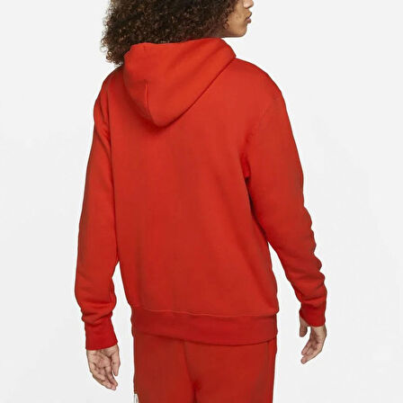 Nike DC9604-673 Air Jordan Jumpman Core Fleece Hoodie Erkek Kırmızı Kapüşonlu Sweatshirt