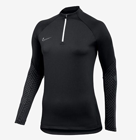 Nike W Nk Df Strk Dril Top DH9151-010 Kadın Mavi Sweatshirt