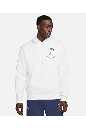 Jordan M J Psg Fleece Hoodie Erkek Gri Sweatshirt