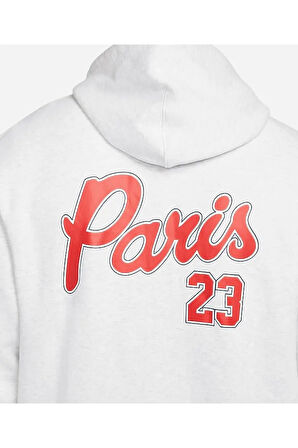 Jordan M J Psg Fleece Hoodie Erkek Gri Sweatshirt