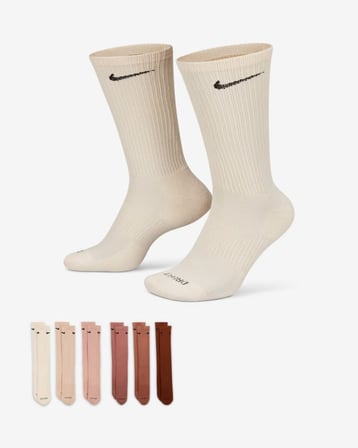 Nike Everyday Plus Destekli Antrenman Crew Çorapları (6 Çift) SX6897-904