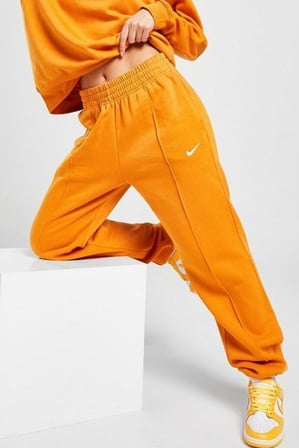 Nike Sportswear Esst. Collection Normal Belli Bol Kesim Turuncu Kadın Eşofman Altı