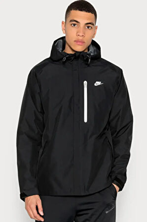 Nike Sportswear Storm-Fit Legacy Shell Full-Zip Erkek Siyah Günlük Spor Ceket