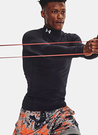 Under Armour Siyah Erkek Compression Düz T-Shirt 1366072-001 UA CG Armour Comp Mock