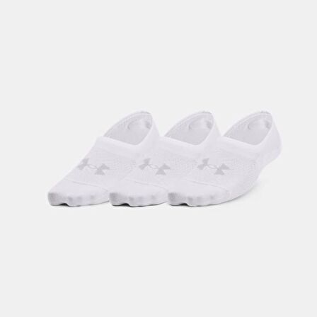 Under Armour UA Breathe Lite Ultra Low 3p Beyaz-Beyaz-Gri Kadın Çorap