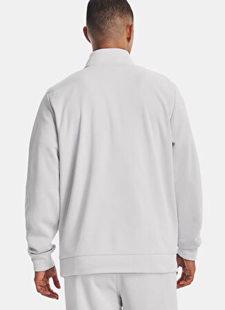 Under Armour 1373358-014-UA Armour Flece 1/4 Zip Gri Fermuarlı Yaka Normal Düz Erkek Sweatshırt