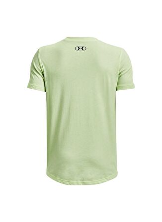 Under Armour Düz Yeşil - Siyah Erkek Çocuk T-Shirt 1373767-369 UA PJT ROCK IP BRAHMAN