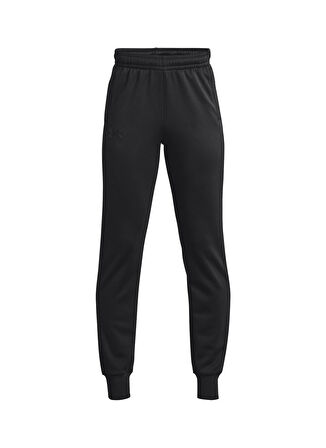 Under Armour Siyah Erkek Çocuk Lastikli Diz Üstü Bol Kesim Düz Eşofman Altı 1373543-001 UA Armour Fleece Jogger