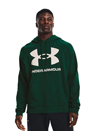 Under Armour Kapüşon Yaka Beyaz Erkek Sweatshırt 1357093-330 UA Rival Fleece Big Log