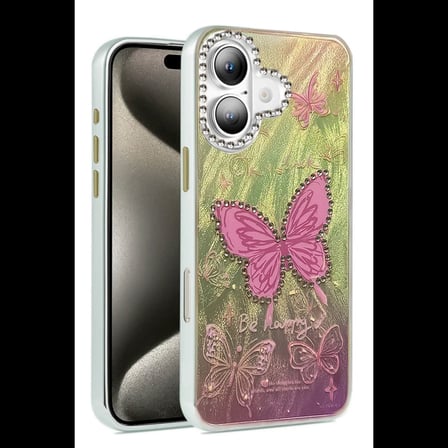 Apple iPhone 16 Plus Kılıf Blade Aynalı Desenli Kapak - Desen 5