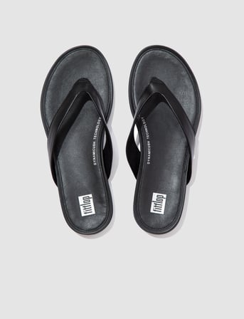 FitFLop FitFlop GRACIE LEATHER EO8 Siyah Kadın Parmak Arası Terlik