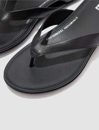 FitFLop FitFlop GRACIE LEATHER EO8 Siyah Kadın Parmak Arası Terlik