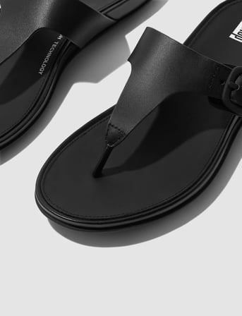 FitFLop FitFlop GRACIE FT9 Siyah Tokalı Kadın Parmak Arası Terlik
