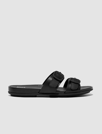 FitFLop FitFlop GRACIE FV1 Çift Tokalı Siyah Kadın Terlik