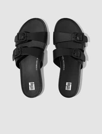 FitFLop FitFlop GRACIE FV1 Çift Tokalı Siyah Kadın Terlik