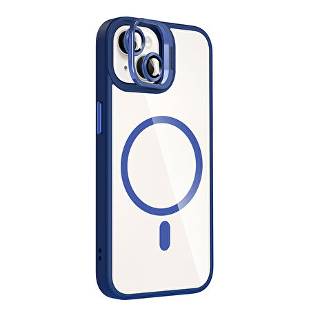 Gpack Apple iPhone 14 uyumlu Kılıf Standlı M-Safe Özellikli Etro Kapak  Lens Koruma