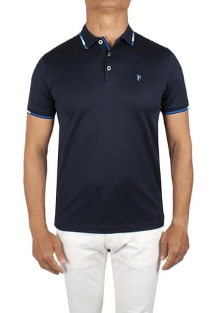 Formenti Erkek Polo Yaka %100 Pamuk T-Shirt FSP_1502 Koyu Lacivert