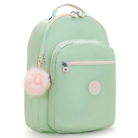 Kipling Seoul Lap Okul Çantası Soft Green Met KI71355KY
