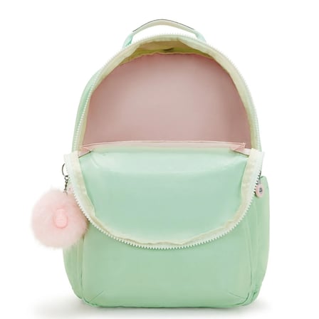 Kipling Seoul Lap Okul Çantası Soft Green Met KI71355KY