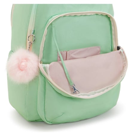 Kipling Seoul Lap Okul Çantası Soft Green Met KI71355KY