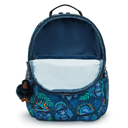 Kipling Seoul Lap Okul Çantası Blue Monkey Fun KI58168HJ