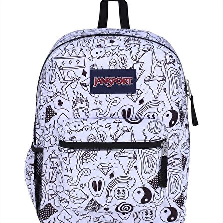 JanSport Cross Town Beyaz Sırt Çantası