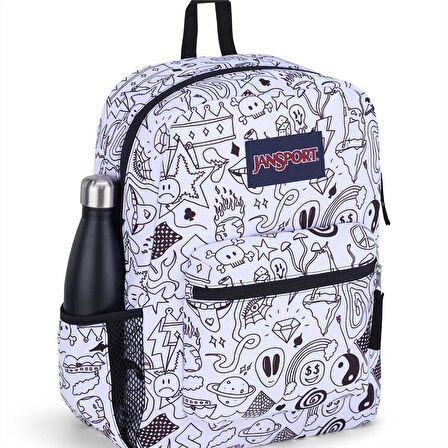 JanSport Cross Town Beyaz Sırt Çantası