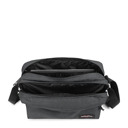 Eastpak Crosser Black Denim Omuz Çantası Kırmızı EK0A5BIR77H