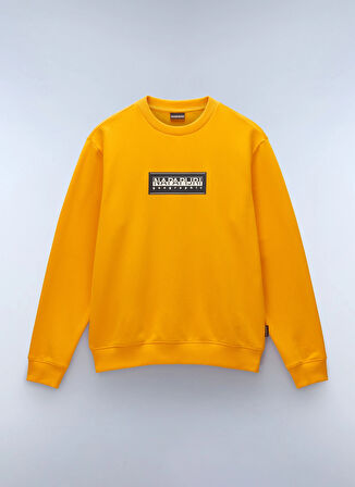 Turuncu Erkek Bisiklet Yaka Normal Kalıp Sweatshirt NP0A4I1AA671_B-BOX LOGO C