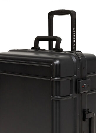 Eastpak Siyah Çekçekli Sert Valiz RESIST'R CASE M