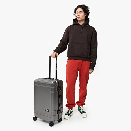 Eastpak RESIST'R CASE M BRUSHED METAL Tekerlekli Bavul EK0A5BJF4S11