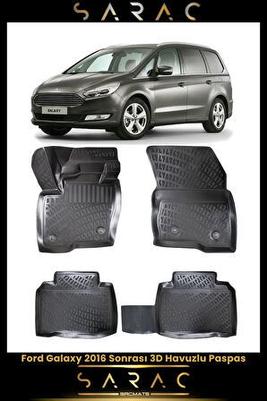Ford Galaxy 2019 Model Araca Özel 3d Havuzlu Paspas
